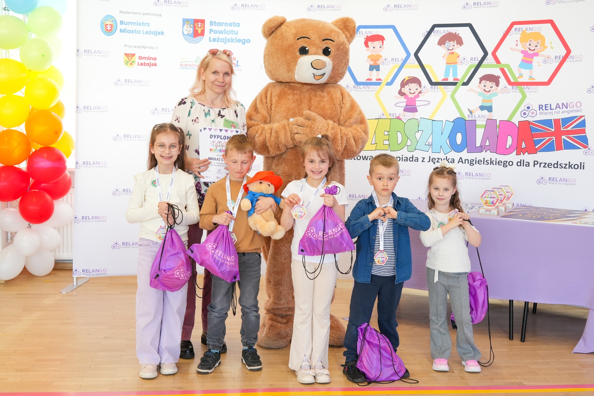 Udział w Wielkim Finale I Powiatowej Olimpiady Języka Angielskiego dla Przedszkolaków